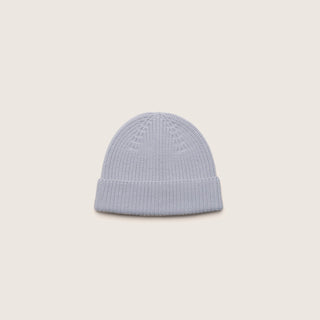 Front product image of the Little Bambi Dust Blue knit beanie