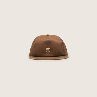 Front View of Will & Bear Little Ranger Brown Kids Brown Cap – Classic Fit for Children on Neutral Background.