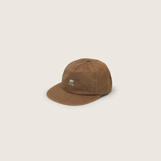 Side View of Will & Bear Little Ranger Brown Kids Brown Cap – Durable Cotton Cap with Adjustable Back on Neutral Background.