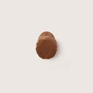 op-down view of Will & Bear Kids Newsboy Cap – Little Baker Tan on clean background.