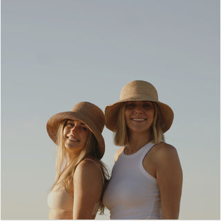 Sunny Sand | Crushable Straw Bucket Hat