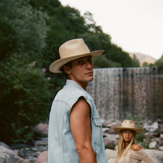 Zuri Sand | Straw Western Hat