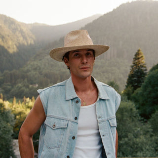 Zuri Sand | Straw Western Hat