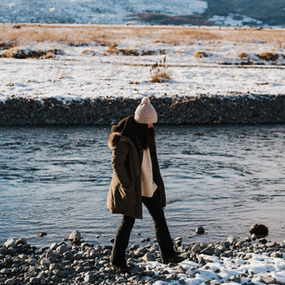 Willow Cream | Off White Beanie Chunky Knit