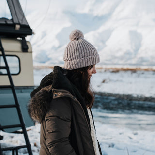 Willow Cream | Off White Beanie Chunky Knit