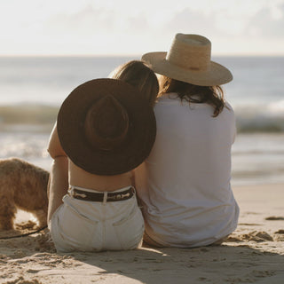 Austin Brown | Brown Straw Wide Brim Hat