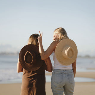 Austin Brown | Brown Straw Wide Brim Hat