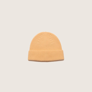 Front product image of the Little Bambi Apricot orange knit beanie