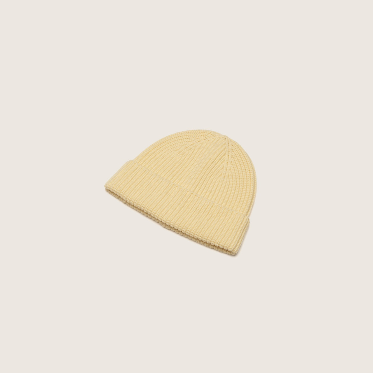 Product image of the Little Bambi Custard butter knit beanie