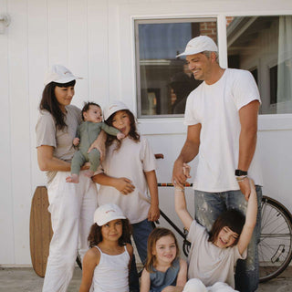 Family wearing the Riley Bone Baseball cap