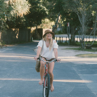 Sunny Brown | Crushable Straw Bucket Hat