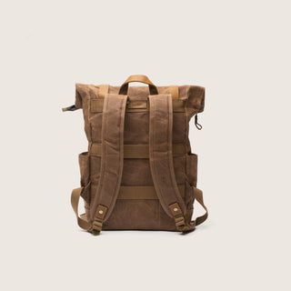 Tasman Travel Backpack | Brown Waxed Canvas