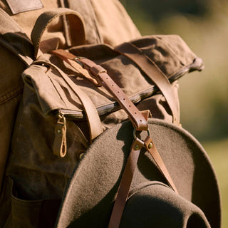 Tasman Travel Backpack | Brown Waxed Canvas