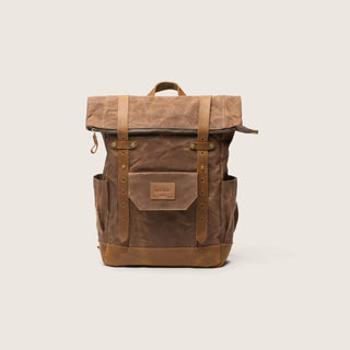 Tasman Travel Backpack | Brown Waxed Canvas
