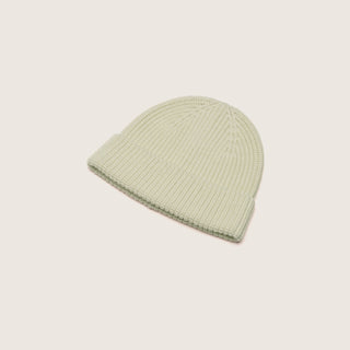 Will & Bear Bambi Sage green wool beanie crafted from 100% Australian merino wool, shown on a clean neutral backdrop.
