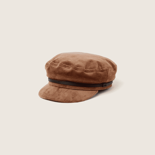 Baker Tan | Brown Cord Bakerboy Cap