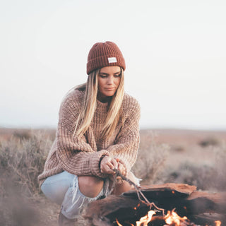 Levi Copper | Burnt Red Wool Beanie