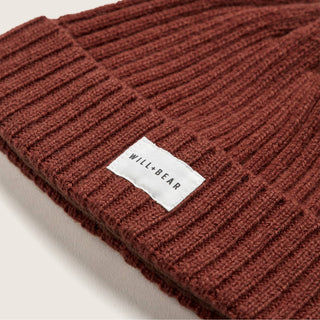 Levi Copper | Burnt Red Wool Beanie