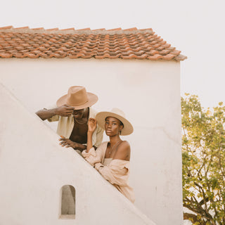 Andy Cream | White Felt Sun Hat