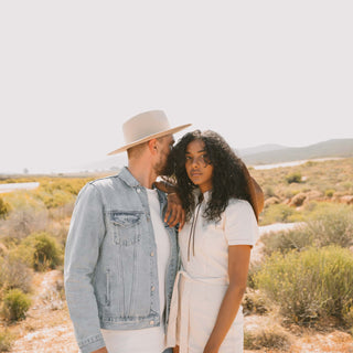 Andy Cream | White Felt Sun Hat