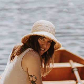 Stevie Sand | Raffia Straw Bucket