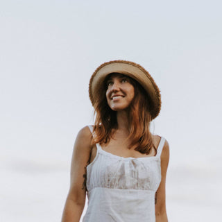 Stevie Sand | Raffia Straw Bucket