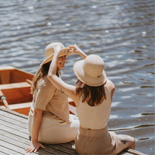 Stevie Sand | Raffia Straw Bucket