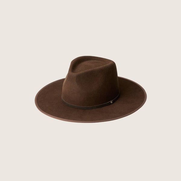 [Will and Bear]*Andy Hat* つば広帽 Andy Auburn | Australian Wool Wide Brim Outback Fedora Hat