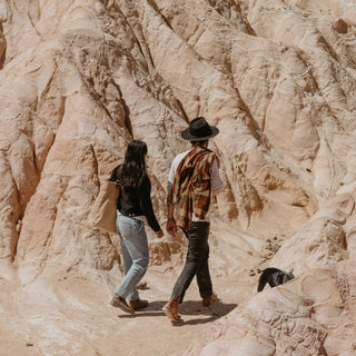 Exploring the great outdoors with Will & Bear Black Wide Brim Hats, built for travel and adventure
