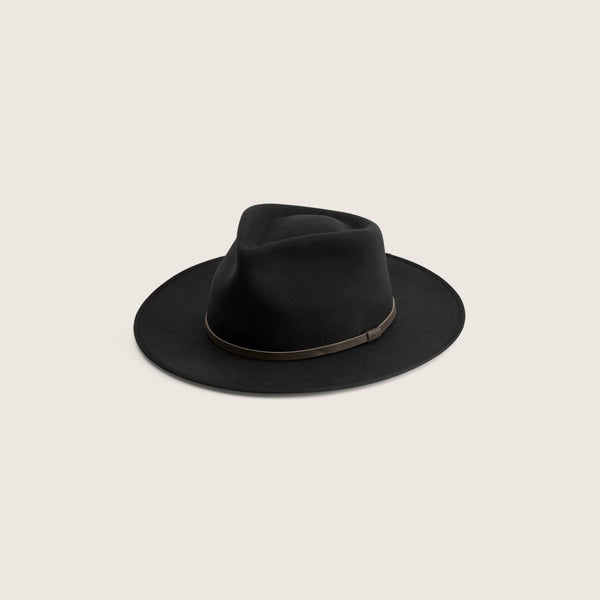 Calloway Black | Black Wide Brim Hat – Will & Bear America