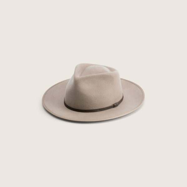 Calloway Fawn Light Brown Wide Brim Fedora Hat – Will Bear